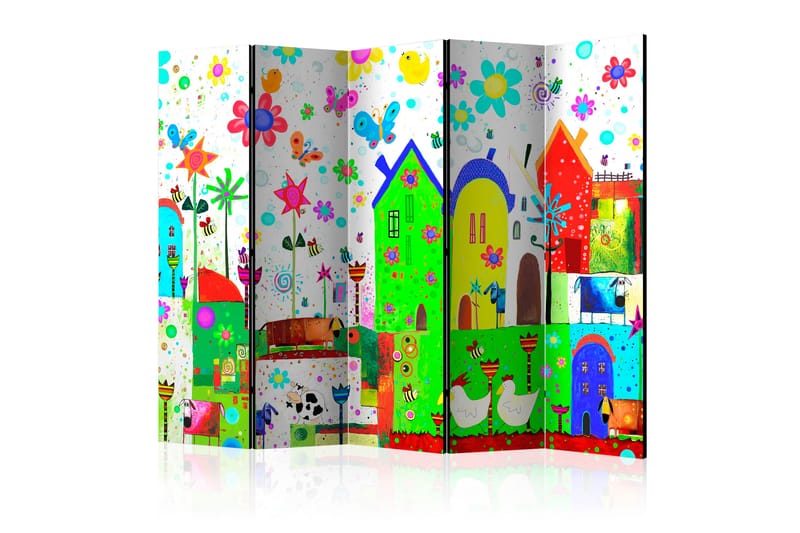Rumdeler Happy Farm 225x172 - Artgeist sp. z o. o. - Boligtilbehør - Rumdelere - Foldeskærm