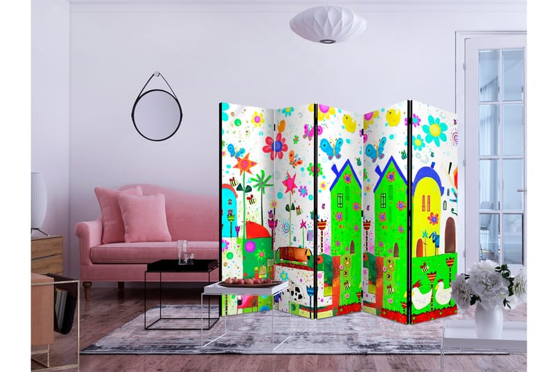 Rumdeler Happy Farm 225x172 - Artgeist sp. z o. o. - Boligtilbehør - Rumdelere - Foldeskærm