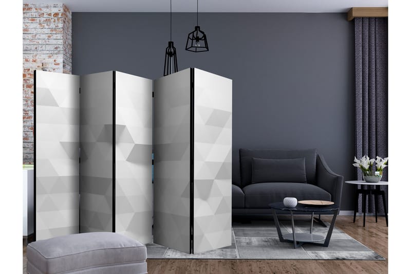 Rumdeler - Harmony of Triangles II 225x172 - Artgeist sp. z o. o. - Boligtilbehør - Rumdelere - Foldeskærm