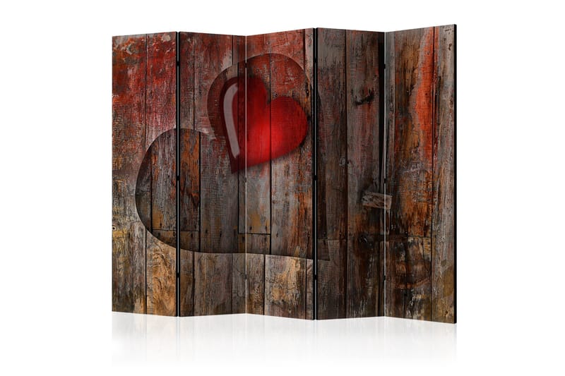 Rumdeler - Heart on wooden background II 225x172, Artgeist sp. z o. o.