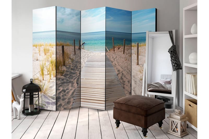 Rumdeler Holiday At The Seaside 225x172 - Artgeist sp. z o. o. - Boligtilbehør - Rumdelere - Foldeskærm