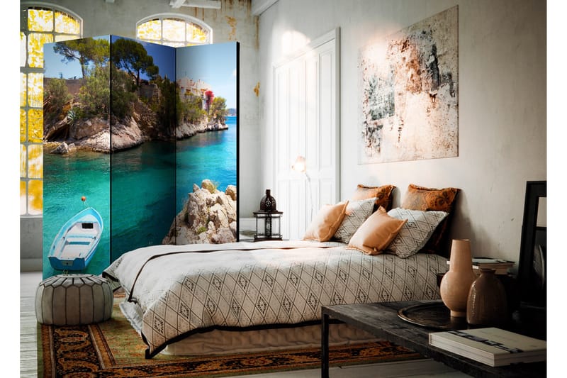 Rumdeler Holiday Seclusion 135x172 - Artgeist sp. z o. o. - Boligtilbehør - Rumdelere - Foldeskærm