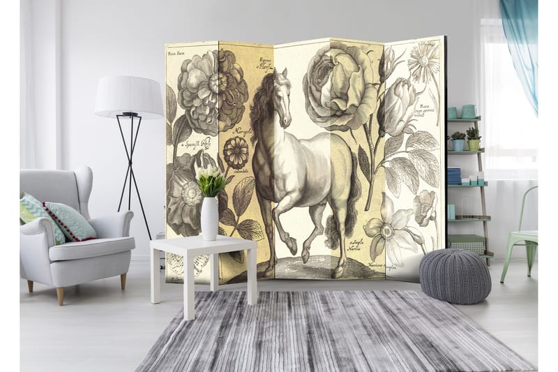 Rumdeler Horse 225x172 - Artgeist sp. z o. o. - Boligtilbehør - Rumdelere - Foldeskærm