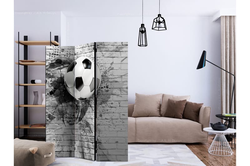 Rumdeler Hyndemic Football 135x172 cm - Artgeist sp. z o. o. - Boligtilbehør - Rumdelere - Foldeskærm