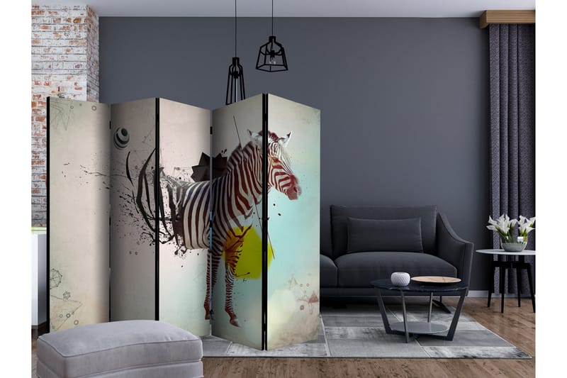 Rumdeler - In disharmony with nature II 225x172 - Artgeist sp. z o. o. - Boligtilbehør - Rumdelere - Foldeskærm