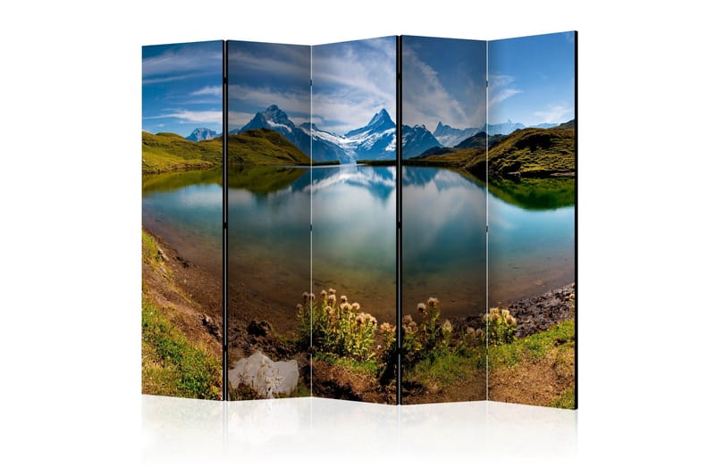 Rumdeler Lake with Mountain Reflection, Switzerl 225x172 cm, Artgeist sp. z o. o.