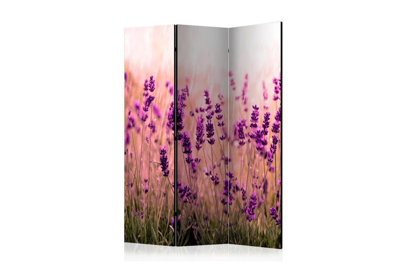 Rumdeler Lavender In The Rain 135x172 - Artgeist sp. z o. o. - Boligtilbehør - Rumdelere - Foldeskærm