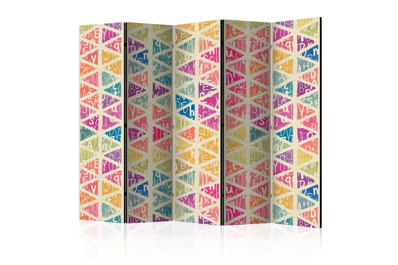 Rumdeler Letters and Triangles II 225x172 cm, Artgeist sp. z o. o.