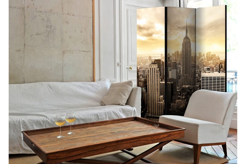 Rumdeler Light Of New York 135x172 - Artgeist sp. z o. o. - Boligtilbehør - Rumdelere - Foldeskærm