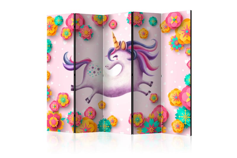 Rumdeler Lithe Unicorn II 225x172 cm - Artgeist sp. z o. o. - Boligtilbehør - Rumdelere - Foldeskærm