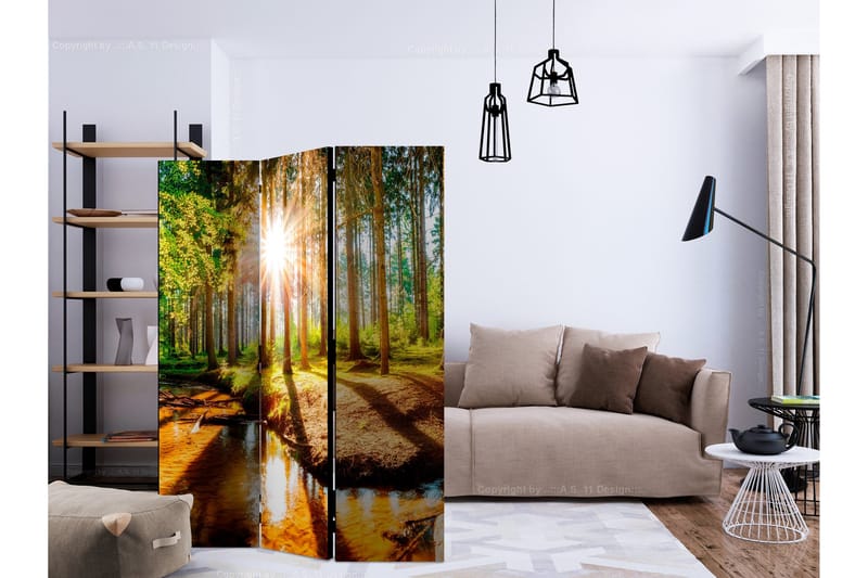 Rumdeler - Marvelous Forest 135x172 - Artgeist sp. z o. o. - Boligtilbehør - Rumdelere - Foldeskærm