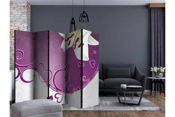 Rumdeler Melody of Love II 225x172 cm - Artgeist sp. z o. o. - Boligtilbehør - Rumdelere - Foldeskærm
