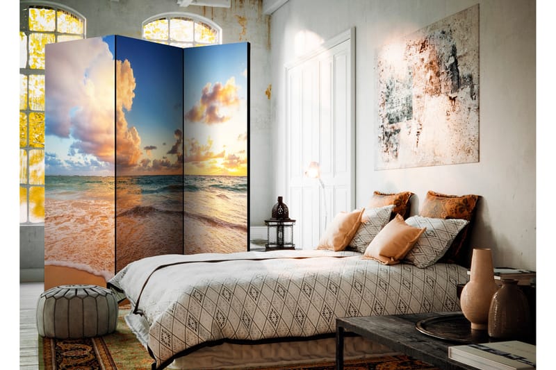 Rumdeler Morning By The Sea 135x172 - Artgeist sp. z o. o. - Boligtilbehør - Rumdelere - Foldeskærm