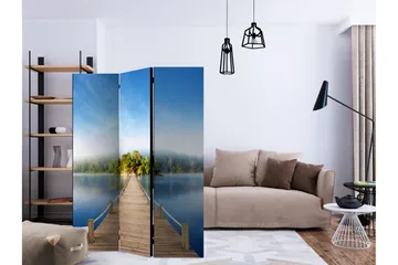 Rumdeler Mysterious Island 135x172 cm - Artgeist sp. z o. o. - Boligtilbehør - Rumdelere - Foldeskærm