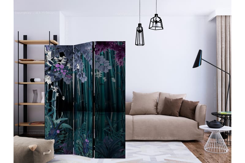 Rumdeler Mysterious Night 135x172 cm - Artgeist sp. z o. o. - Boligtilbehør - Rumdelere - Foldeskærm