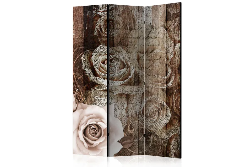 Rumdeler - Old Wood & Roses 135x172, Artgeist sp. z o. o.