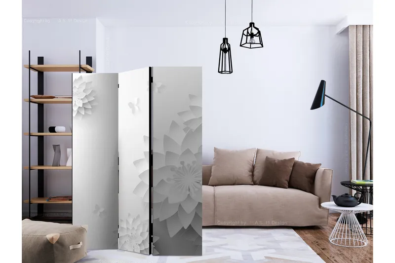 Rumdeler Oriental Flowers 135x172 cm - Artgeist sp. z o. o. - Boligtilbehør - Rumdelere - Foldeskærm