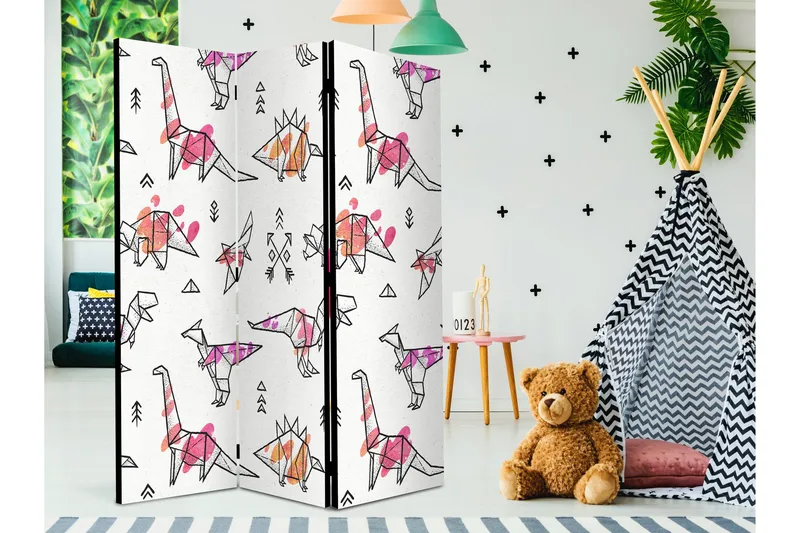 Rumdeler Origami Dinosaurs 135x172 cm, Artgeist sp. z o. o.