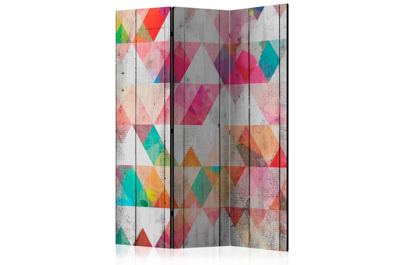 Rumdeler - Rainbow Triangles 135x172, Artgeist sp. z o. o.