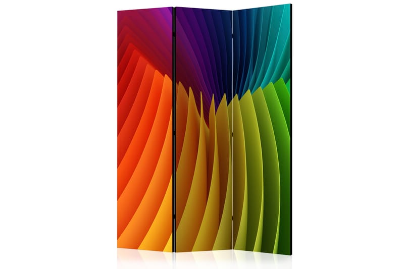 Rumdeler Rainbow Wave 135x172 - Artgeist sp. z o. o. - Foldeskærm - Rumdelere