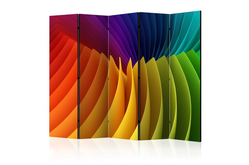 Rumdeler Rainbow Wave 225x172 - Artgeist sp. z o. o. - Foldeskærm - Rumdelere