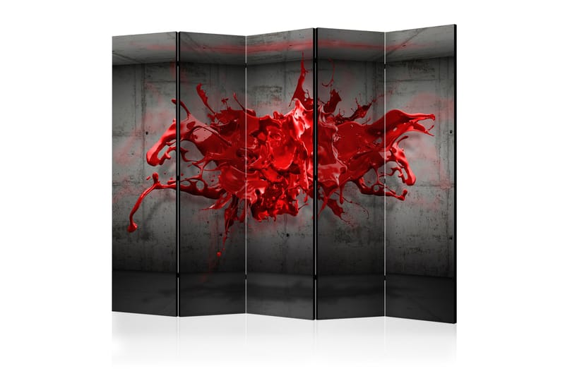 Rumdeler Red Ink Blot 225x172 - Artgeist sp. z o. o. - Foldeskærm - Rumdelere