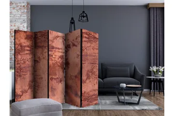 Rumdeler Red Metal Sheet II 225x172 cm - Artgeist sp. z o. o. - Boligtilbehør - Rumdelere - Foldeskærm