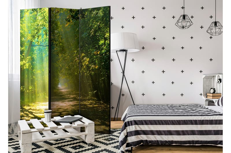 Rumdeler Road In Sunlight 135x172 - Artgeist sp. z o. o. - Boligtilbehør - Rumdelere - Foldeskærm