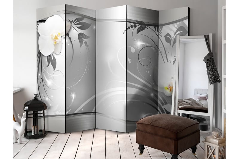 Rumdeler Silver Abstract 225x172 - Artgeist sp. z o. o. - Boligtilbehør - Rumdelere - Foldeskærm