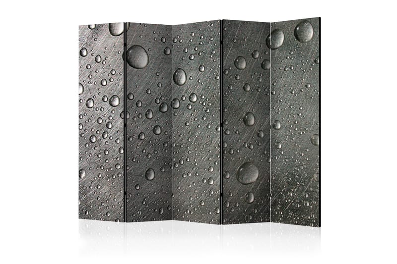 Rumdeler - Steel surface with water drops II 225x172, Artgeist sp. z o. o.