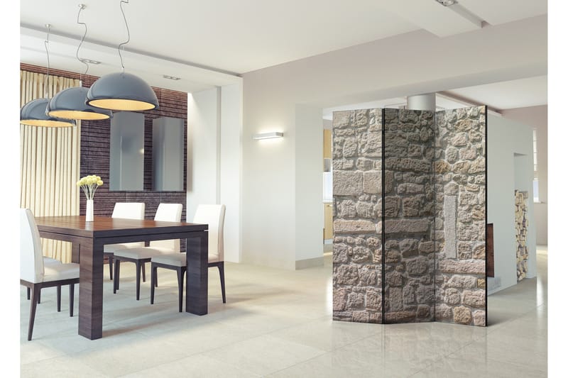Rumdeler Stone Temple 135x172 - Artgeist sp. z o. o. - Boligtilbehør - Rumdelere - Foldeskærm