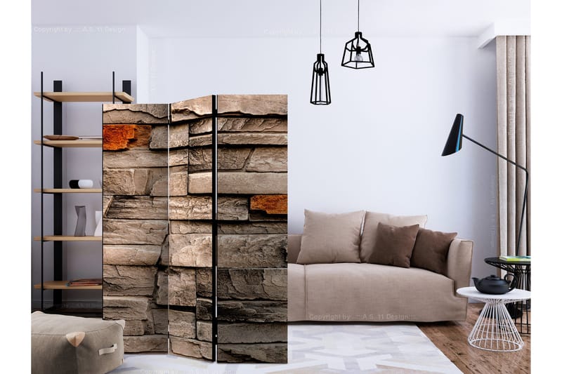Rumdeler - Stony Song 135x172 - Artgeist sp. z o. o. - Boligtilbehør - Rumdelere - Foldeskærm