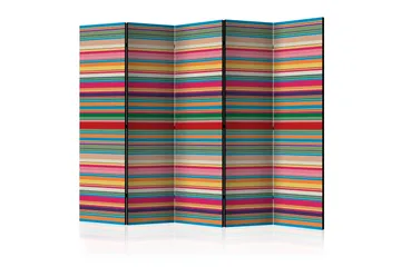 Rumdeler Subdued Stripes II 225x172 cm - Artgeist sp. z o. o. - Boligtilbehør - Rumdelere - Foldeskærm
