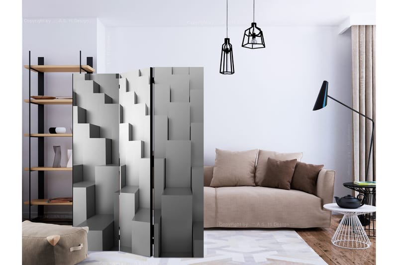 Rumdeler - Temple of Abstraction 135x172 - Artgeist sp. z o. o. - Boligtilbehør - Rumdelere - Foldeskærm