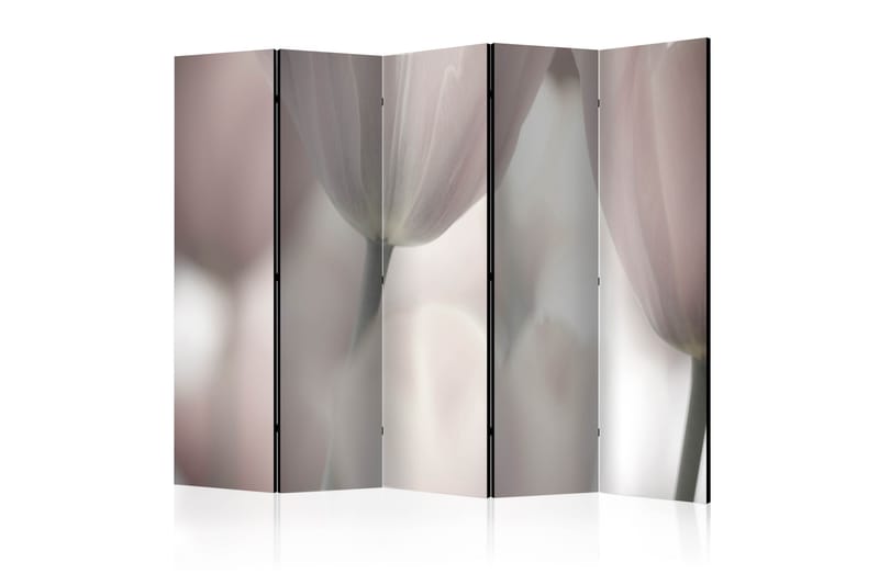 Rumdeler Tulips Fine Art - Black and White II 225x172 cm - Artgeist sp. z o. o. - Foldeskærm - Rumdelere