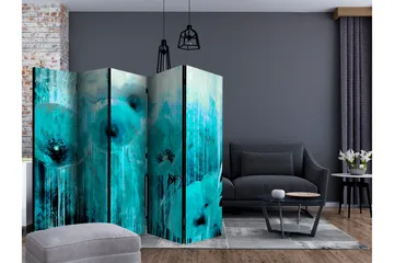 Rumdeler Turquoise Madness II 225x172 cm - Artgeist sp. z o. o. - Boligtilbehør - Rumdelere - Foldeskærm
