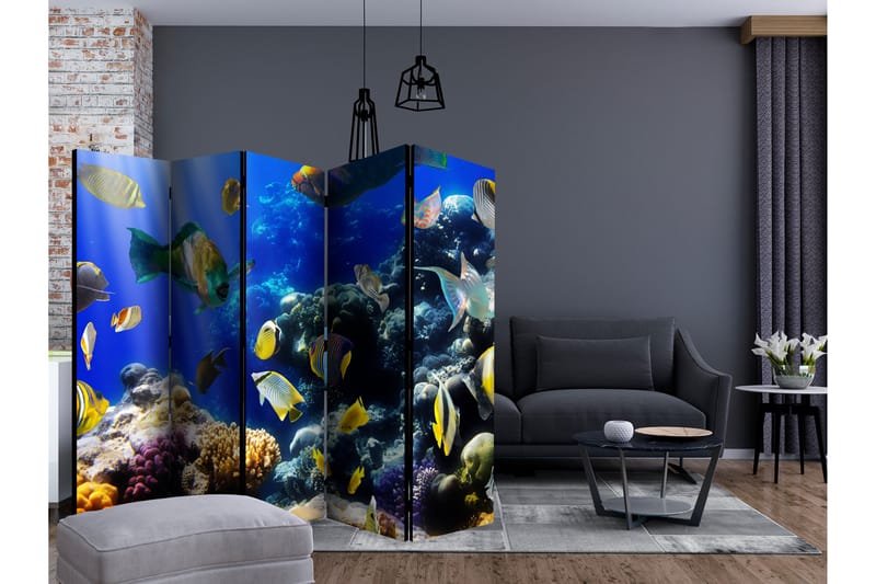 Rumdeler Underwater Adventure II 225x172 cm - Artgeist sp. z o. o. - Boligtilbehør - Rumdelere - Foldeskærm