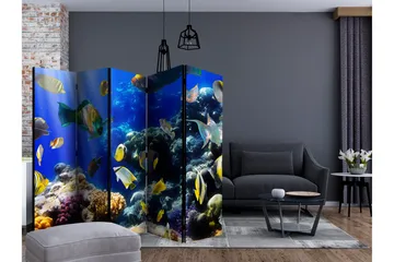 Rumdeler Underwater Adventure II 225x172 cm - Artgeist sp. z o. o. - Boligtilbehør - Rumdelere - Foldeskærm