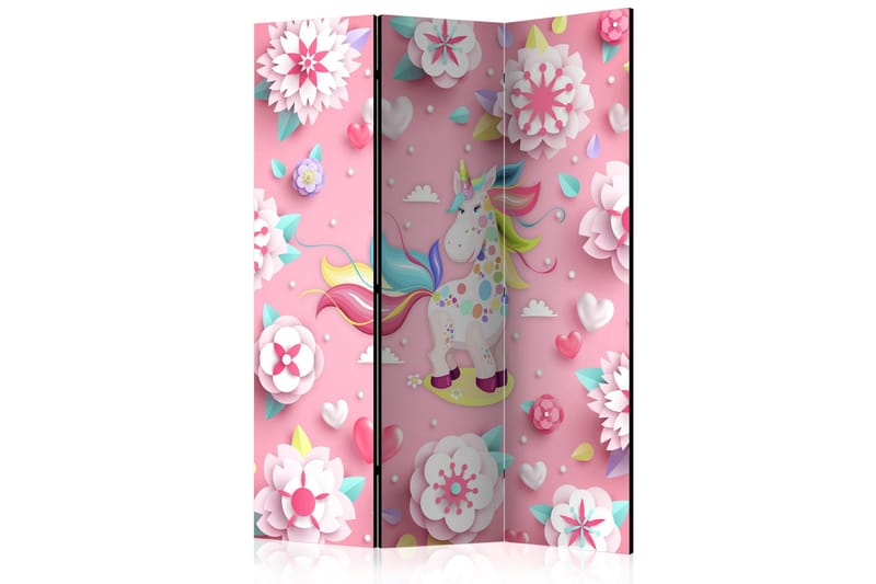 Rumdeler Unicorn on Flowerbed 135x172 cm, Artgeist sp. z o. o.