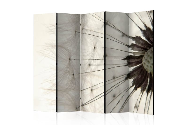 Rumdeler White Dandelion 225x172 - Artgeist sp. z o. o. - Boligtilbehør - Rumdelere - Foldeskærm