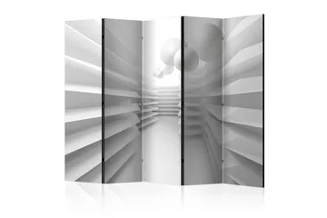 Rumdeler - White Maze II 225x172 - Artgeist sp. z o. o. - Boligtilbehør - Rumdelere - Foldeskærm