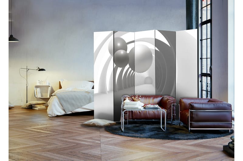 Rumdeler White Tunnel 225x172 - Artgeist sp. z o. o. - Boligtilbehør - Rumdelere - Foldeskærm