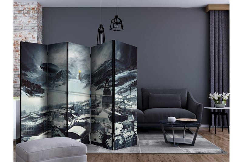 Rumdeler - Winter in Riga II 225x172 - Artgeist sp. z o. o. - Boligtilbehør - Rumdelere - Foldeskærm