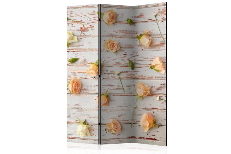 Rumdeler - Wood & Roses 135x172 - Artgeist sp. z o. o. - Boligtilbehør - Rumdelere - Foldeskærm