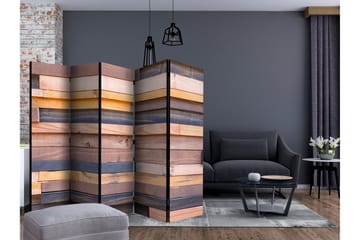Rumdeler - Wooden Castle II 225x172 - Artgeist sp. z o. o. - Boligtilbehør - Rumdelere - Foldeskærm