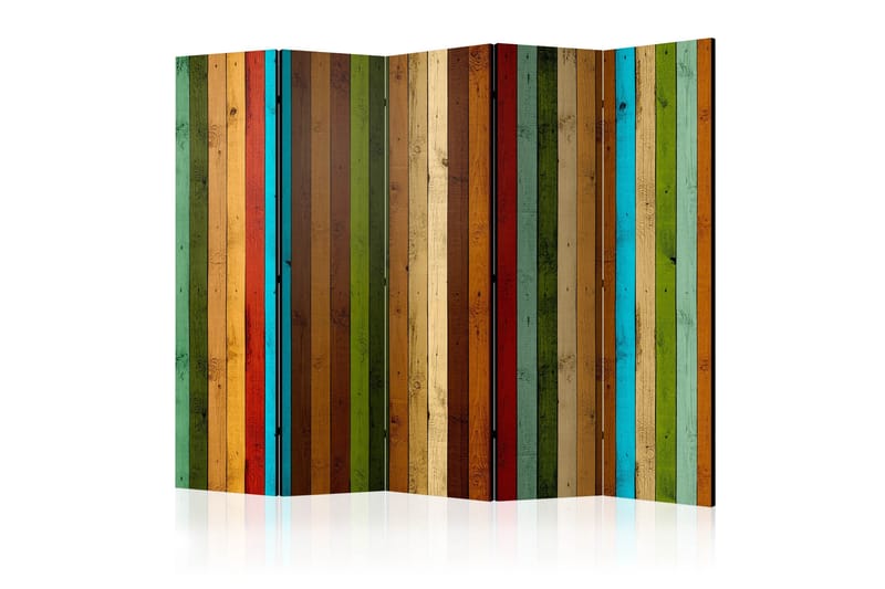 Rumdeler Wooden Rainbow II 225x172 cm, Artgeist sp. z o. o.
