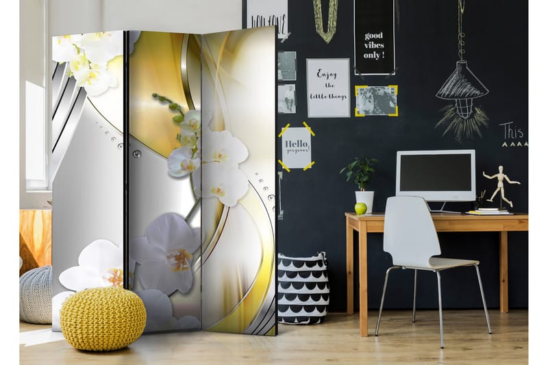 Rumdeler Yellow Journey 135x172 - Artgeist sp. z o. o. - Boligtilbehør - Rumdelere - Foldeskærm