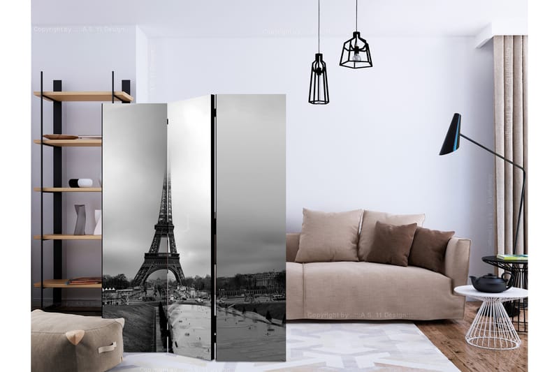 Rumdeler - Paris: Eiffel Tower 135x172 - Artgeist sp. z o. o. - Boligtilbehør - Rumdelere - Foldeskærm
