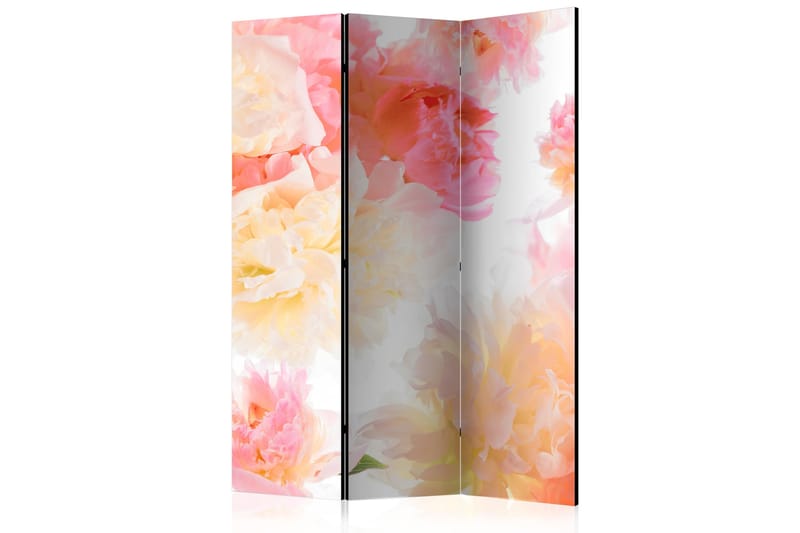 Rumdeler - Pastel peonies 135x172 - Artgeist sp. z o. o. - Boligtilbehør - Rumdelere - Foldeskærm
