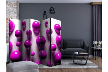 Rumdeler - Purple Balls II 225x172 - Artgeist sp. z o. o. - Boligtilbehør - Rumdelere - Foldeskærm